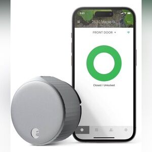 Silver Smart Lock august